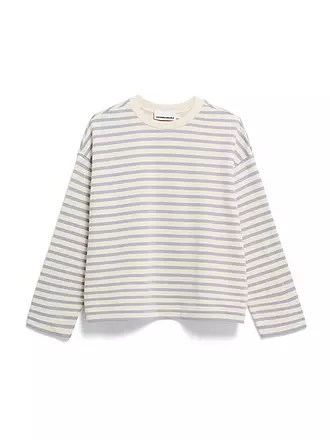 ARMEDANGELS | Felpa Taglio Ampio FRANKAA STRIPES | creme